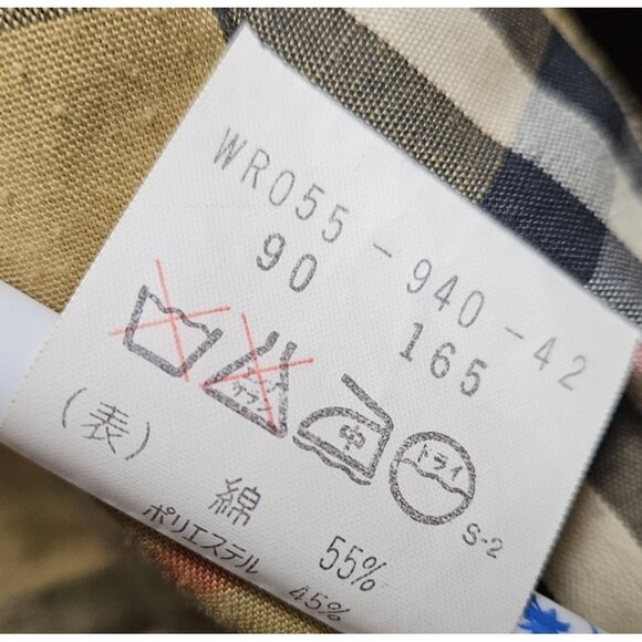 Burberry's Single-Breasted Straight Silhouette Vintage Trench Coat Men S Women M - Picture 6 of 11